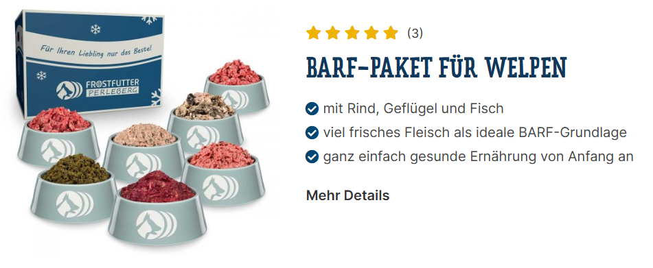 BARF Paket für Welpen
